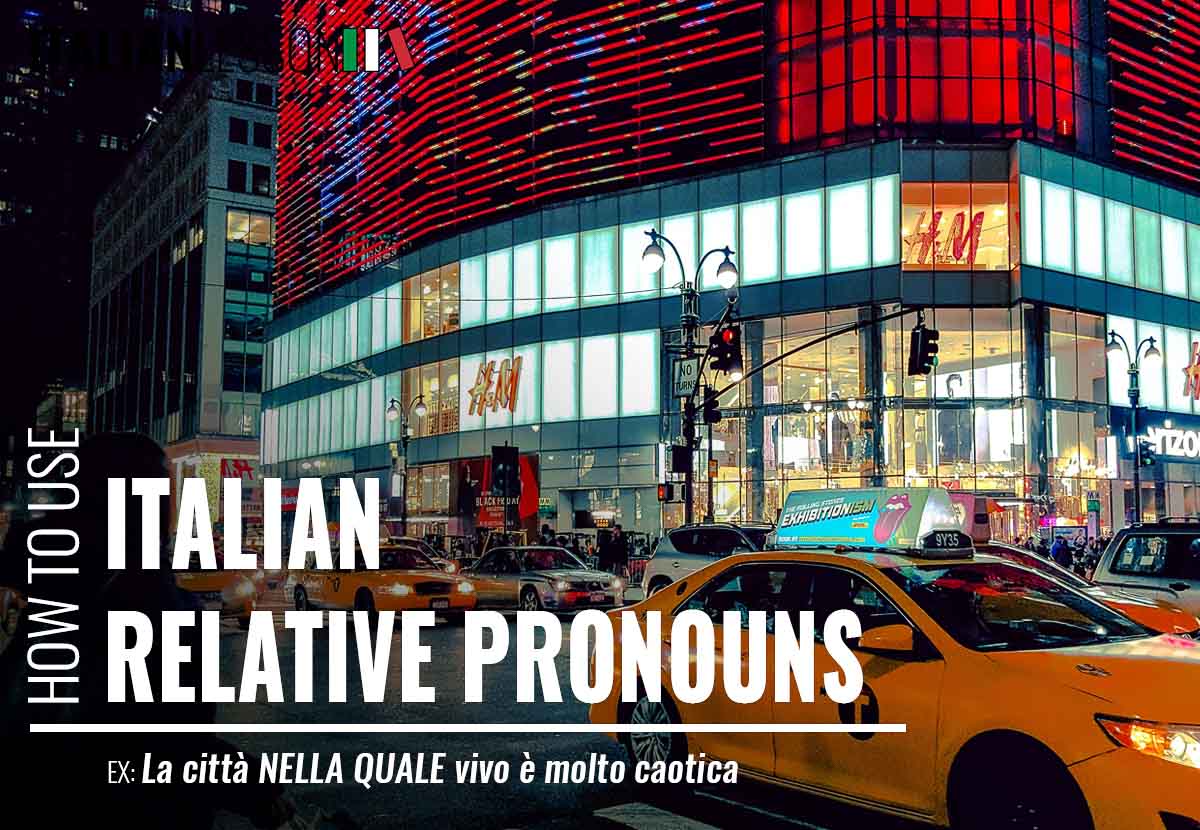 Italian relative pronouns