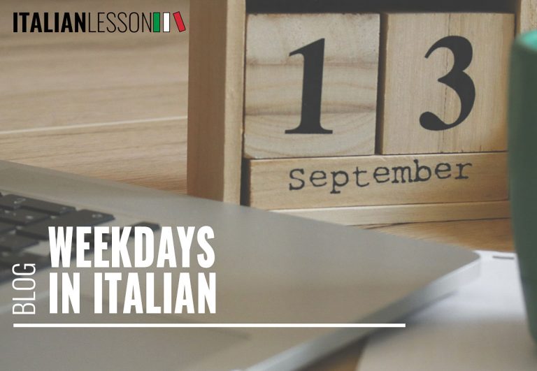 Weekdays in Italian